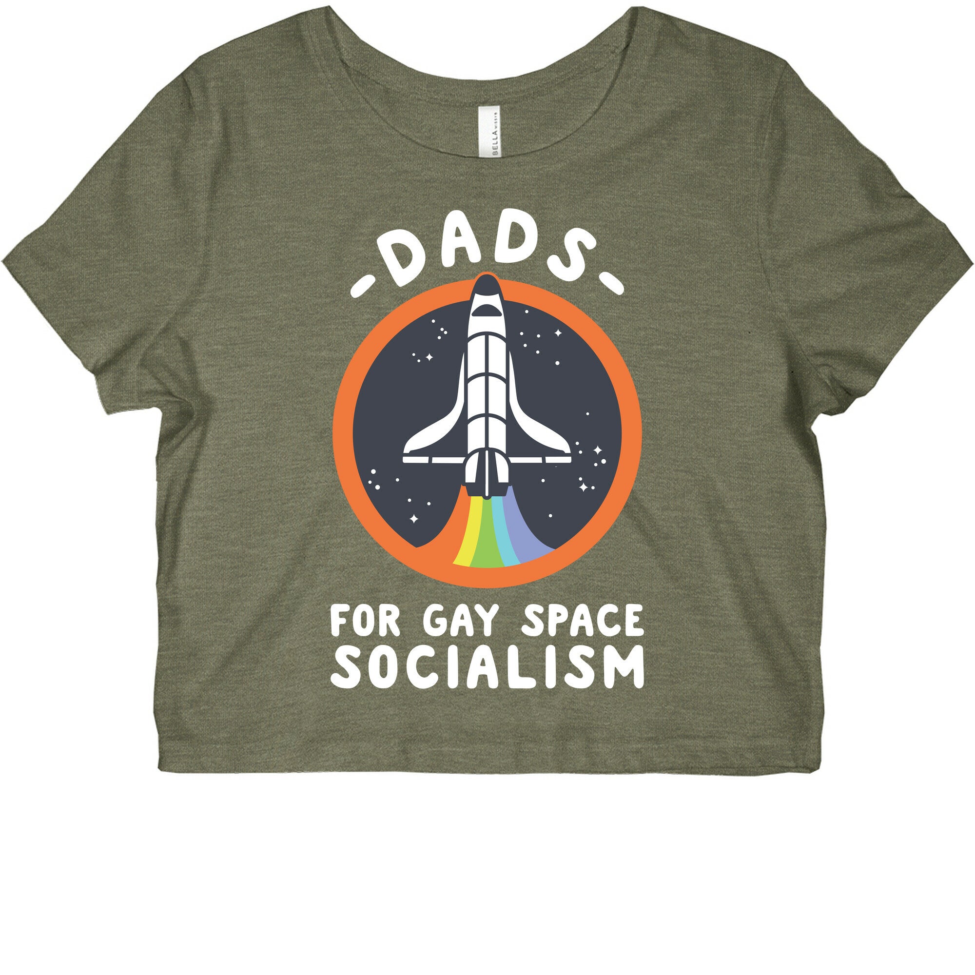 Dads For Gay Space Socialism Graphic Baby Tee